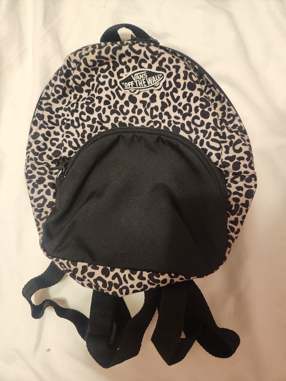 Vans Kids Leopard Print Mini Backpack - Black/Tan